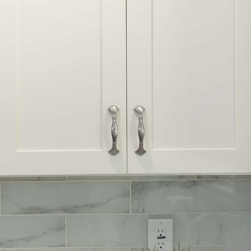 Classic Traditional Kitchen Cabinet Pulls Handles Knobs Brushed Nickel Hardware