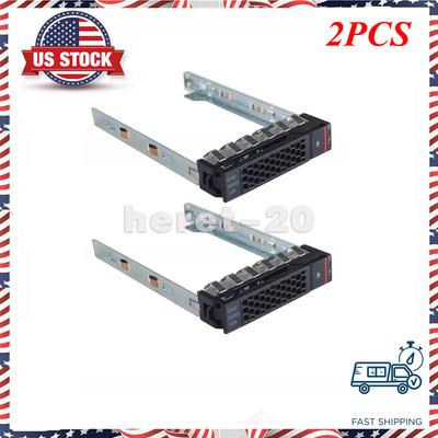2PCS For Lenovo RD450 RD350 2.5'' HDD Tray Caddy 03T8147 310593443