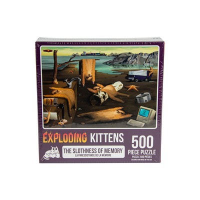 Exploding Kittens Puzzle The Slothness Of Memory 500 Piece Puzzle