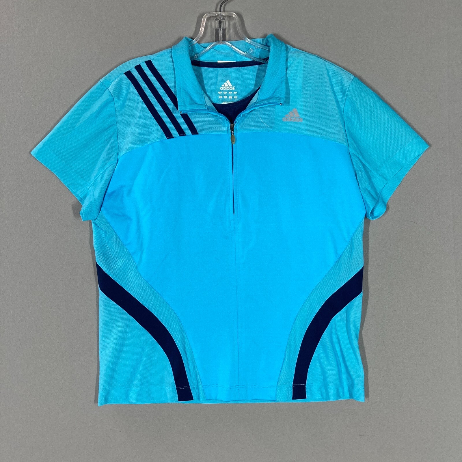 トップス archive adidas short sleeve shirt y2k Y2K Womens L ADIDAS Short Sleeve ClimaCool Short Sleeve Mesh