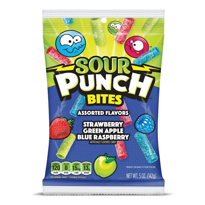 Sour Punch Bites Variety Flavor Assorted Gummy Candy | 5oz | Mix & Match