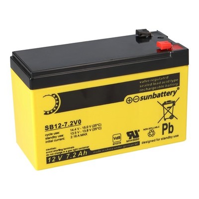 Akku passend für Alarmanlage Abus Terxon SX AZ4000 12 Volt 7,2Ah VDS Zulassung
