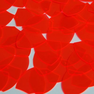 Shield Vinyl Shape 1'' Red Go Go Fluorescent Edge Glow