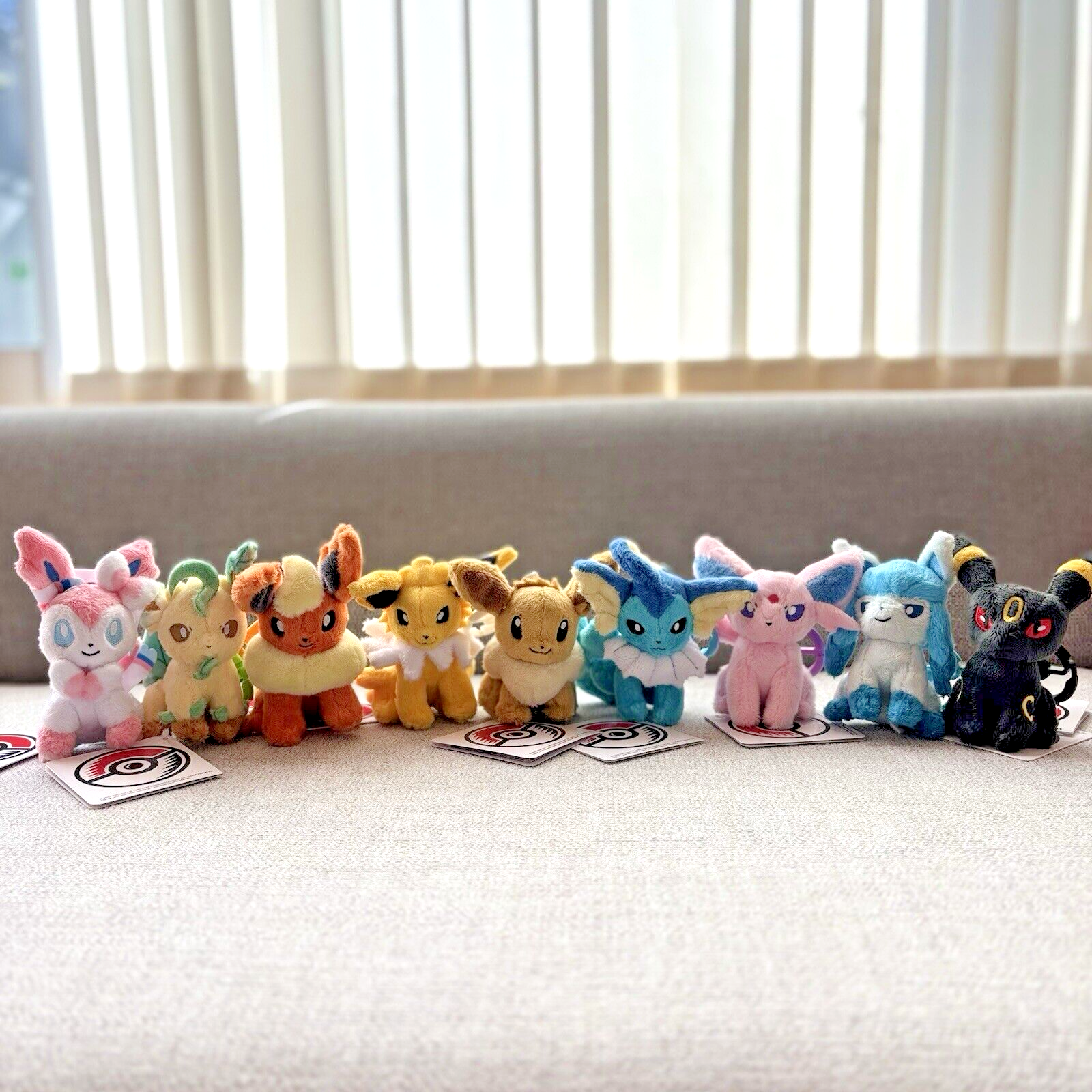 Pokemon Center Original Plush Soft Toy doll Carabiner Keychain