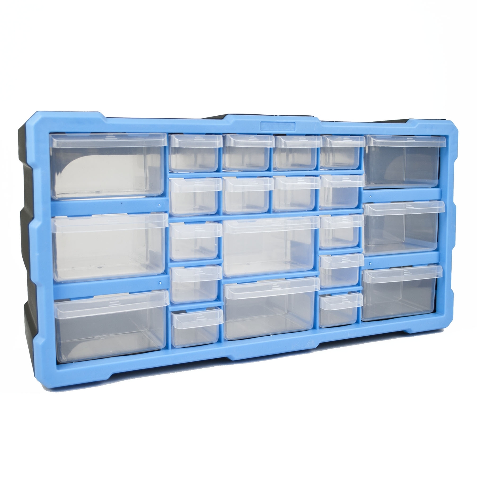 DIY Storage Organiser Unit - Small Parts Tool Box Stationary Cabinet 22 Drawers