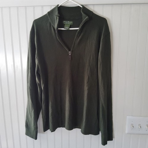 夏季限定80'sEddie Bauer half zip cotton knit 夏季限定80'sEddie Bauer half zip cotton knit - メルカリ