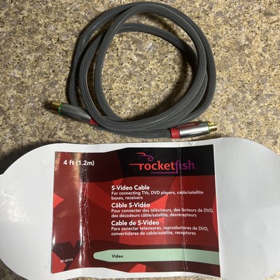 Rocketfish S-Video Cable RF-G1113 24KT Gold Plated - 4Ft 4Pins (Used)