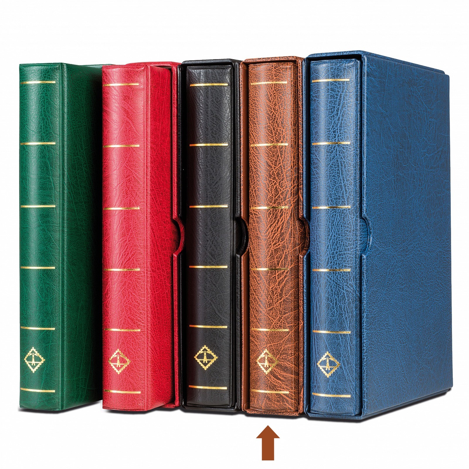 Lighthouse Vario F 3 RingS Binder + Slipcase Brown Coin Stamp Collection Album Lighthouse Vario F 3 RingS Binder + Slipcase Brown Coin Stamp Collection Album
