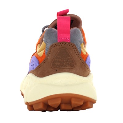 Pre-owned Flower Mountain A24us Women Low Sneakers 0012017818.01.2c99 Yamano 3 Uni In Blue / Yellow