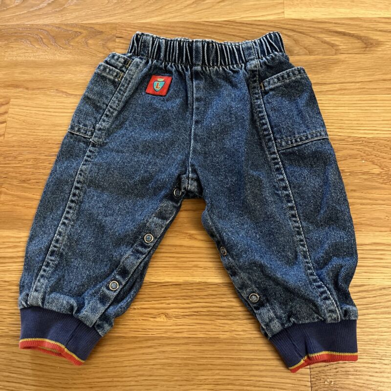 Little Levis Denim Jeans 18 M Toddler Vintage Strauss & Co With Stretch Cuff