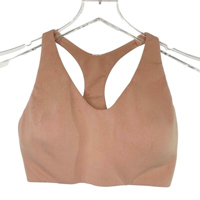 Lululemon 8 In Alignment Racerback Sports Bra Light Support Pink Savannah