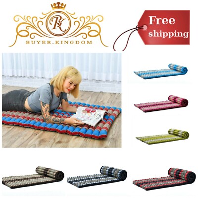 Comfortable Roll Up Massage Pad Thai Mattress Organic Guest Bed Yoga Floor Mat