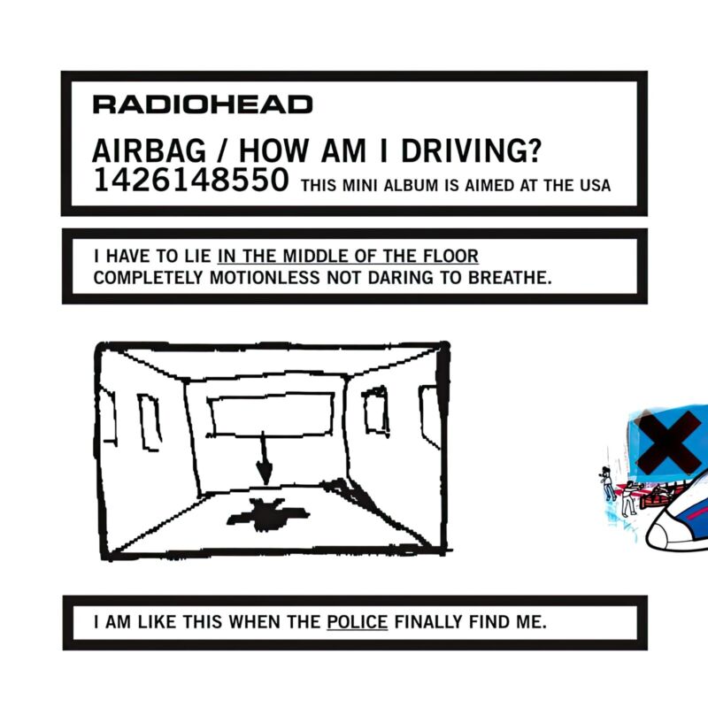 Radiohead Airbag/How Am I Driving E.P. 12x12 Album Cover Flat Poster Print