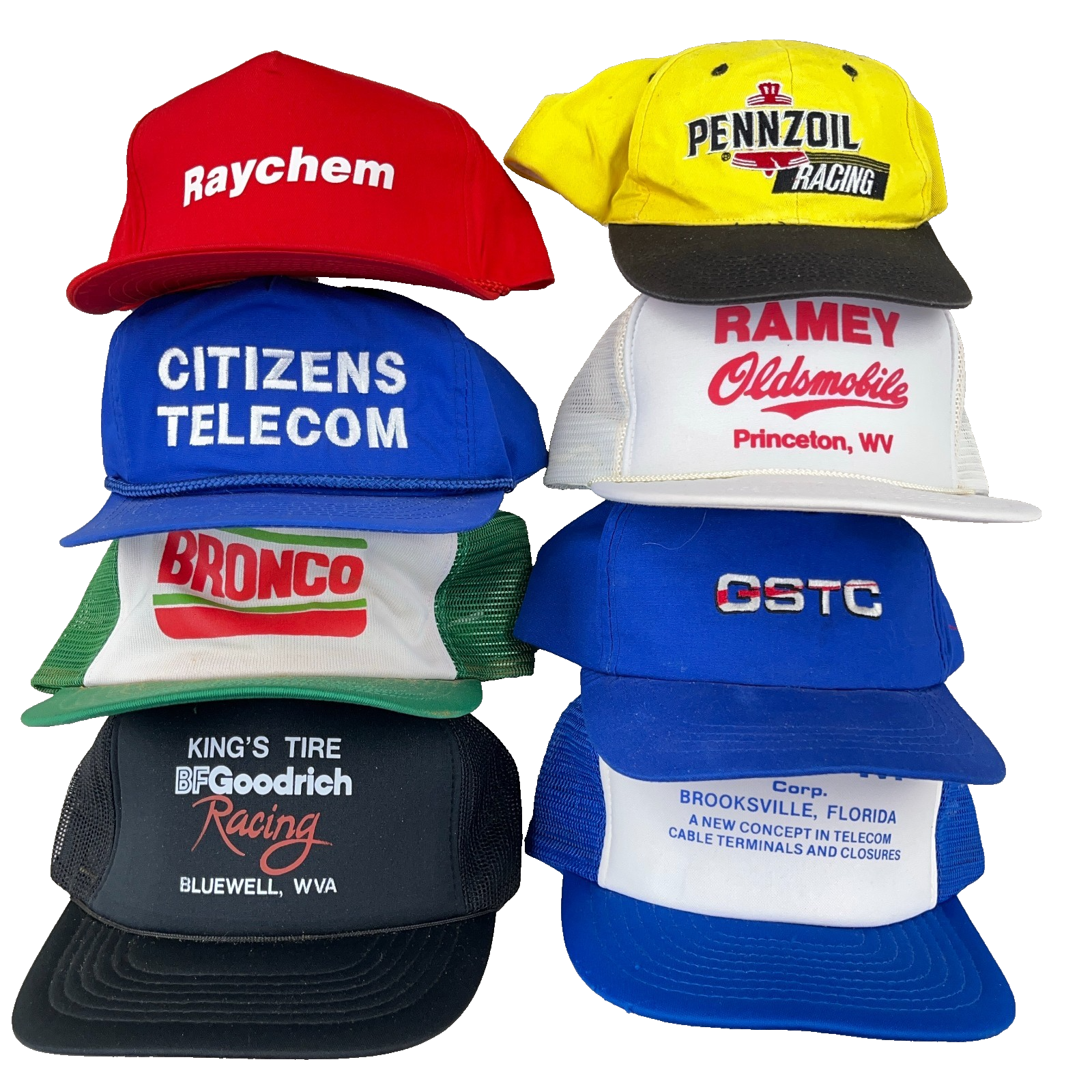 Vintage Trucker Hat Lot Snapback Cap 80s 90s Made In USA