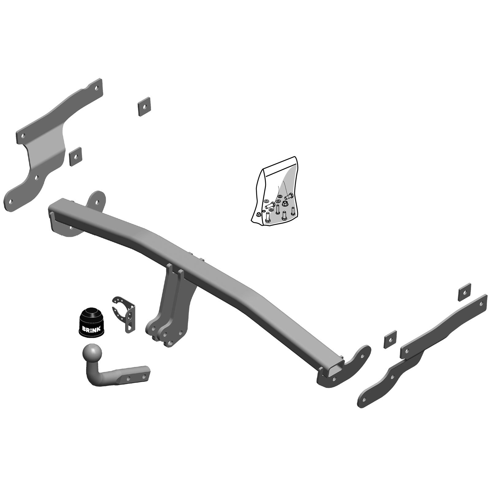 Brink Towbar for Mazda 3 Hatchback 20132019 Swan Neck Tow Bar eBay