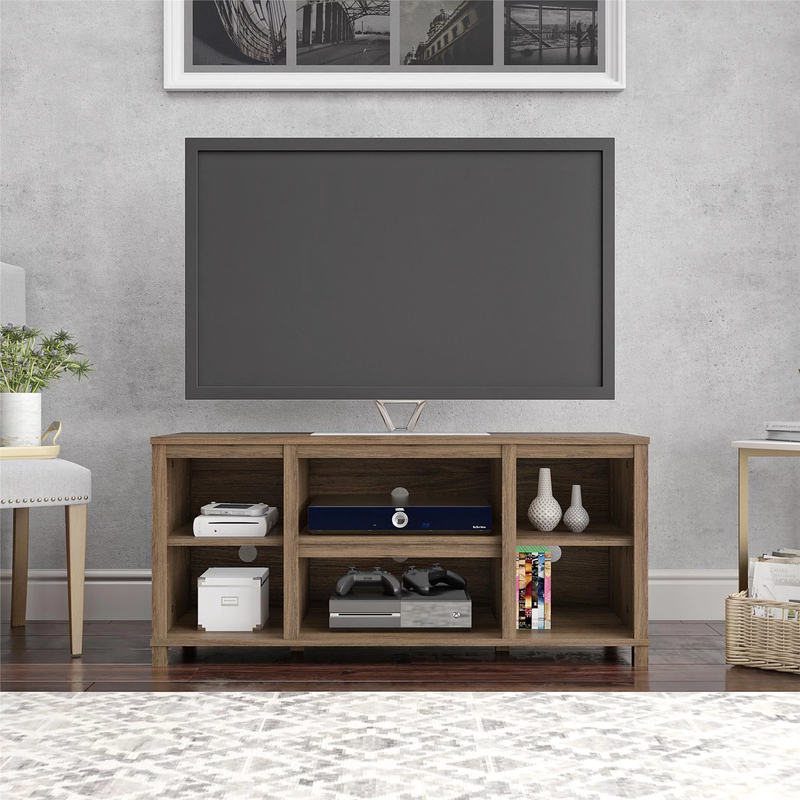 Console Media Storage Shelf Cabinet 50 In