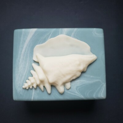 Design Gifts Ocean Theme Incolay/Soapstone Music & Jewelry Box Tune: Ebb Tide
