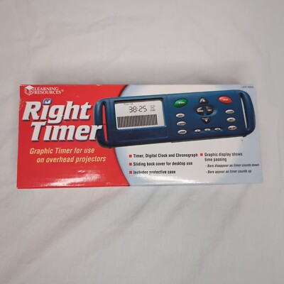 Right Timer LER6955 Desktop Clock Timer With Case by Learning Resources