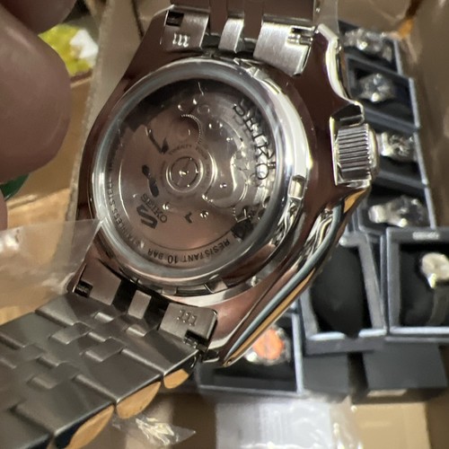 Pre-owned Seiko 5 Sports 42.5 Mm Gmt Automatic Black Dial Watch Ssk001k1( Good Luck)??