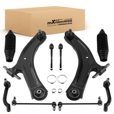 10 Pcs Front LH RH Control Arm & Sway Bar End Link for Nissan Rogue 2008-2013