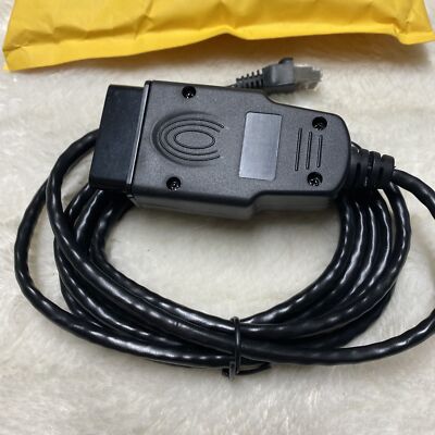 Arteckin Black OBD2 To Ethernet Enet Interface Cable for BMW Coding Diagnostics