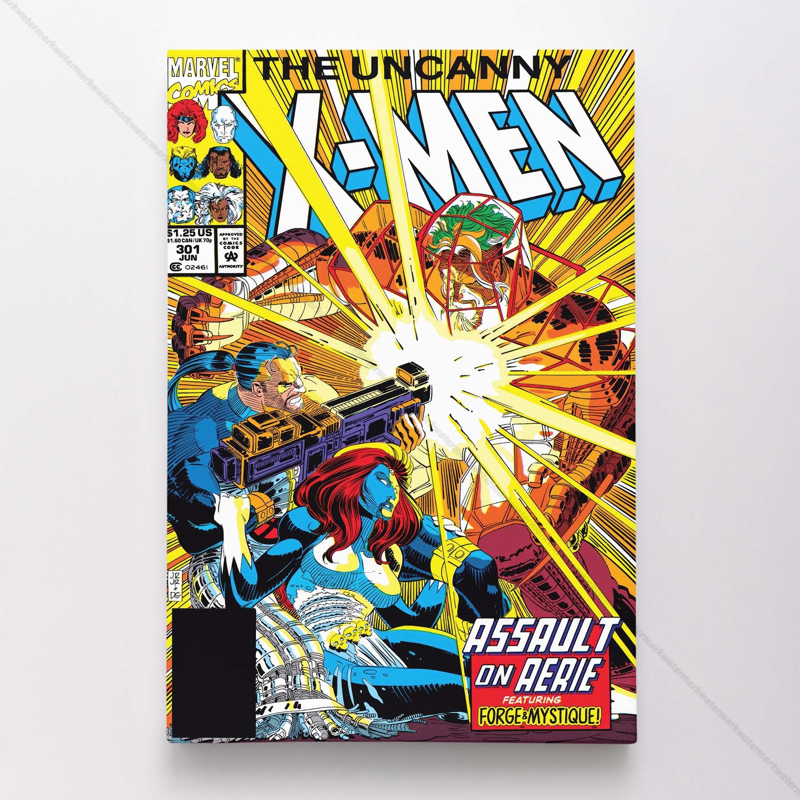 Uncanny X-Men Poster Canvas Vol 1 #301 Xmen Marvel Comic Book Art Print