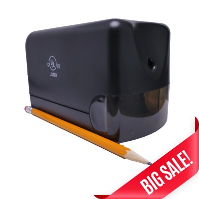 Heavy Duty Electric Pencil Sharpener Helical Blade 6.5-8mm No.2 Home School