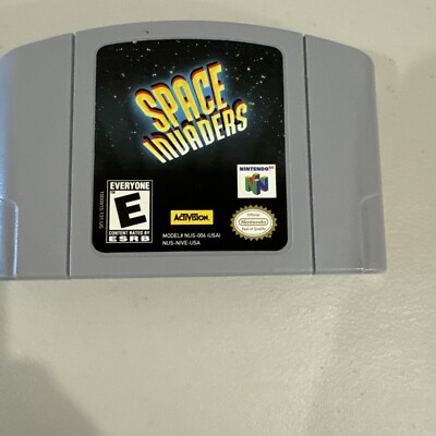 Space Invaders Nintendo 64 N64 Authentic Cleaned Tested Working Retro Cartridge