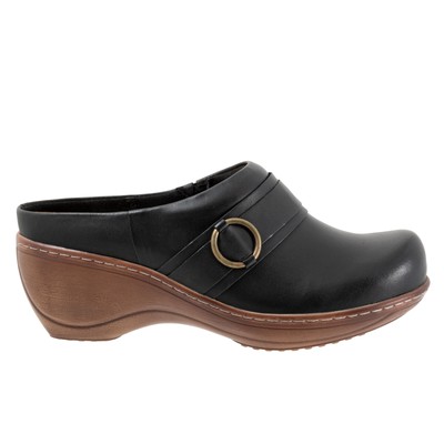 Женские черные сабо на очень широкой подошве Softwalk Macintyre S2361-001 8.5