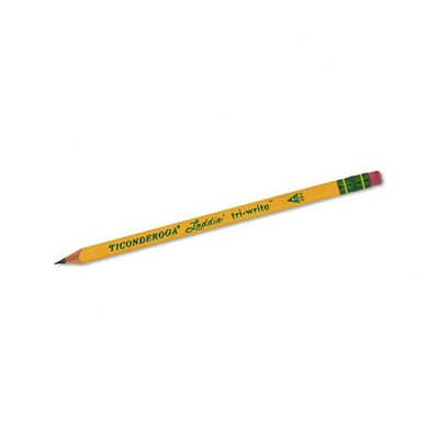 Ticonderoga Wood-Cased Laddie Tri-Write Pencils, #2 HB Soft... - FREE 2 Day Ship