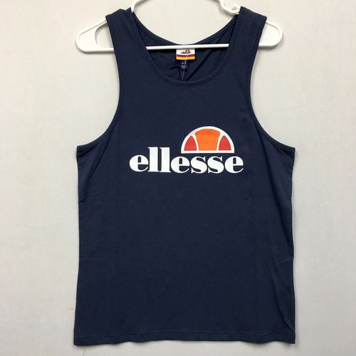 

Майка Ellesse Frattini, мужская рубашка маленького размера, летняя майка с мышцами, синяя #402, Синий, Ellesse