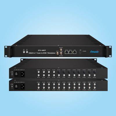 FMUSER DTV-4405T-16/24 16/24(DVB-C/-T/-T2/-S/-S2/-S2X, ATSC, ISDB-T) FTA Tuner