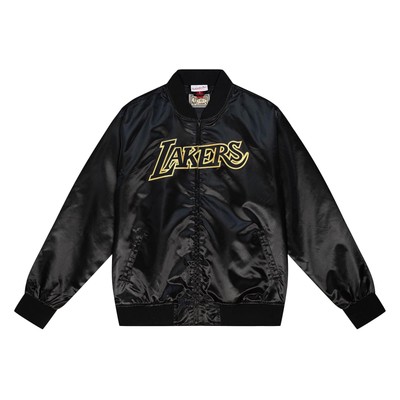 

Mitchell - Ness NBA Los Angeles Lakers Big Face 4.0 Satin Jacket Men черный, Mitchell - Ness NBA Los Angeles Lakers Big Face 4.0 Satin Jacket