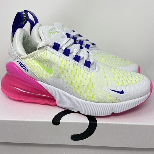 nike air max 270 white volt pink