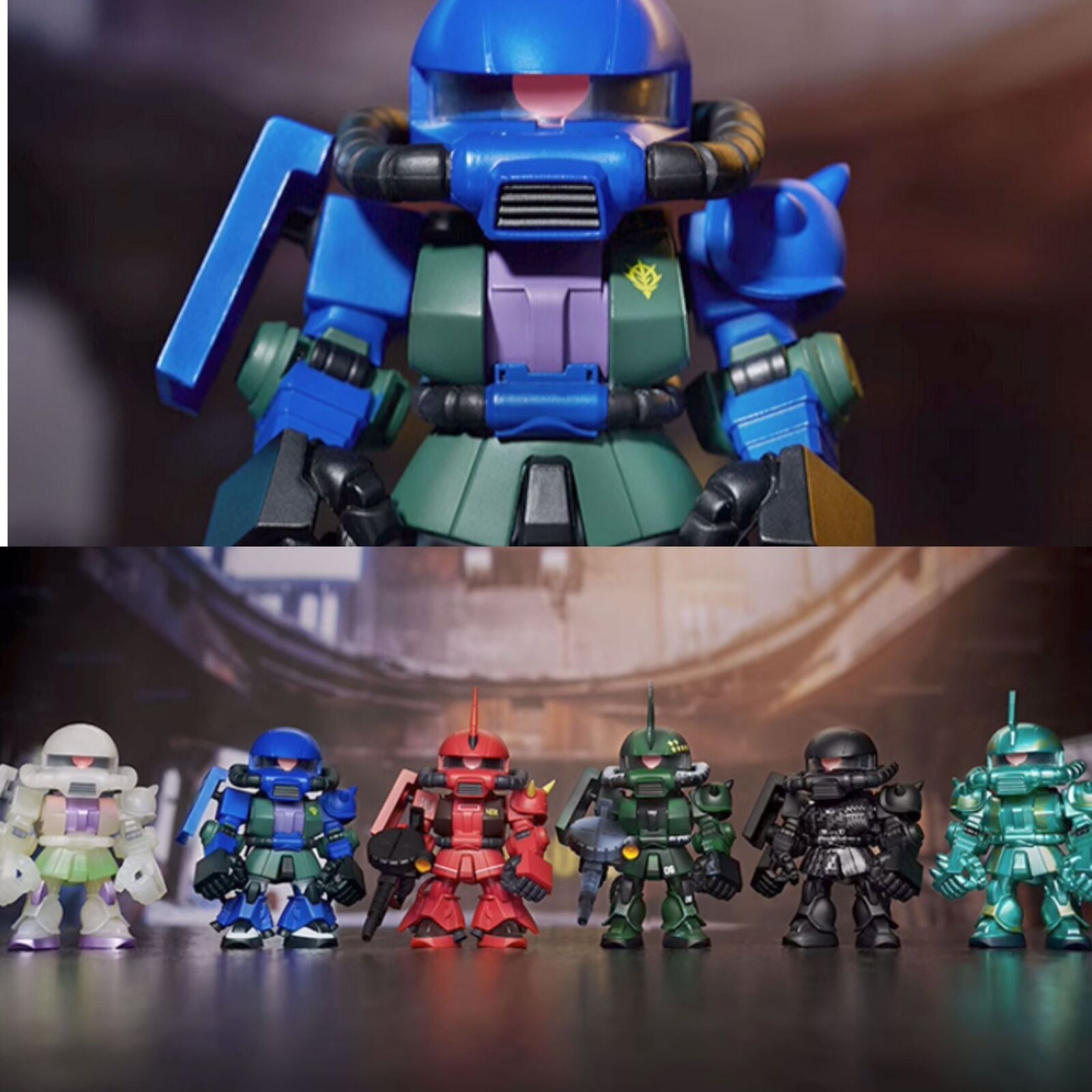 POP MART Bandai Namco QMSV Gundam Zaku Series Blind Box POP MART Bandai Namco QMSV Gundam Zaku Series Blind Box