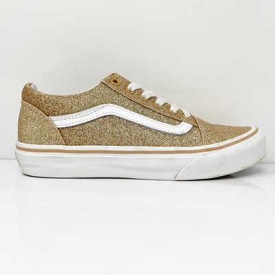 

Vans Girls Off The Wall 508731 Золотые повседневные кроссовки, размер 3, Золотой, Off The Wall