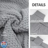 cyeollo Small Dog Sweater with Leash Hole Turtleneck Knitted Warm Dog Clothes Puppy Sweaters for Small Dogs, Grey S