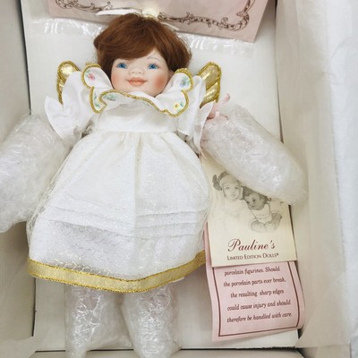Pauline s Limited Edition Doll AMBER Angel Porcelain Doll 7'' NIB w COA 284/2000