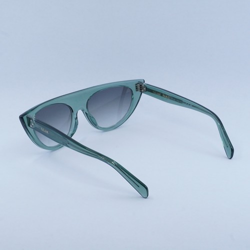 Pre-owned Celine Cl40228i 93b Transparent Sage/grey Gradient 56-17-140 Sunglasses
