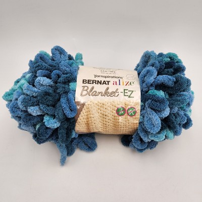 Bernat Alize Blanket EZ Yarn Seaport Teals 6.4 Oz 18 Yards
