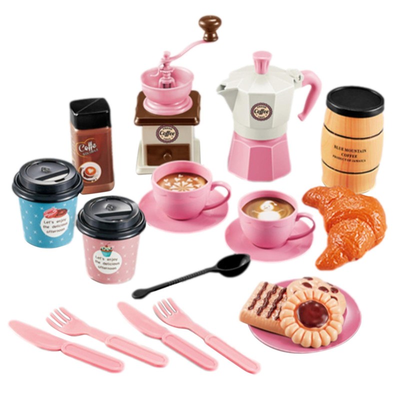 Party Set For Little Girls Teapot Dishes Play Tea Party Acce