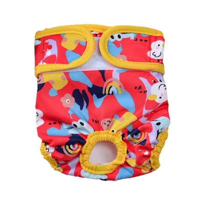 Disposable Dog Diapers Pet Diaper Comfortable Leak-proof for Female Dogs Cartoon