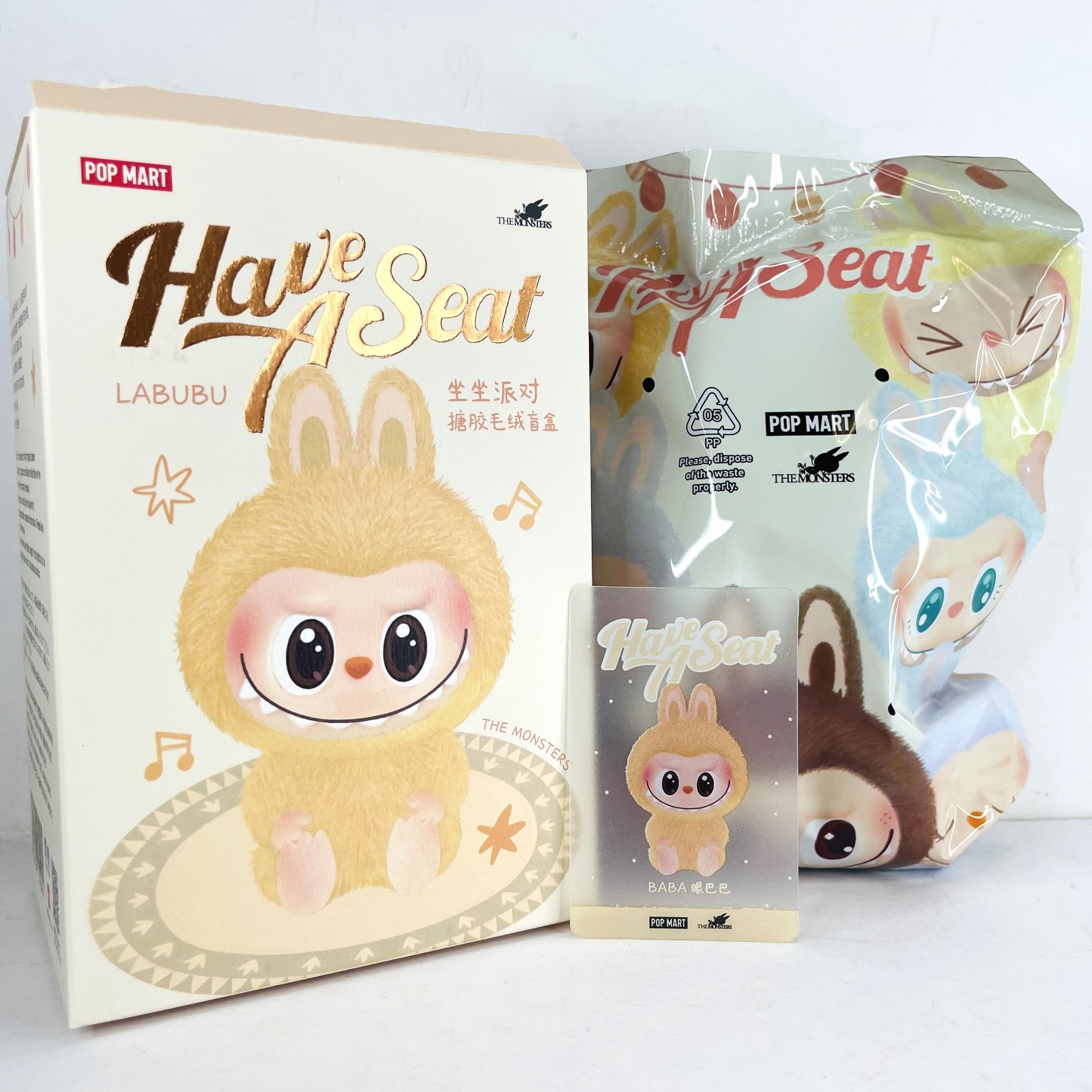 ぬいぐるみ THE MONSTERS LABUBU Have a Seat BABA Pop Mart Labubu The Monsters Have a Seat BABA Vinyl Plush - US