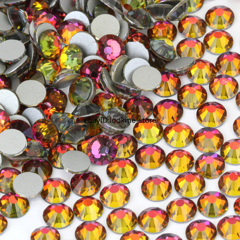 1440 Crystal Rhinestones Flatback Glass Beads for Crafts DIY Nail