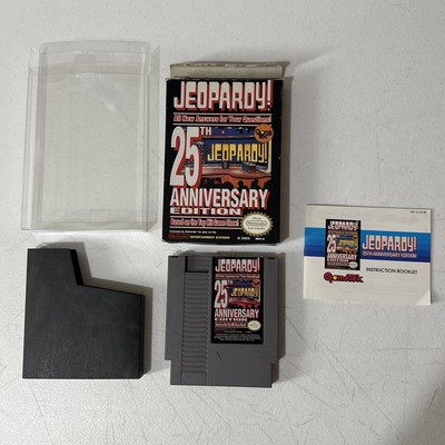 Jeopardy 25th Anniversary Edition (Nintendo NES, 1990) CIB Complete Box & Manual