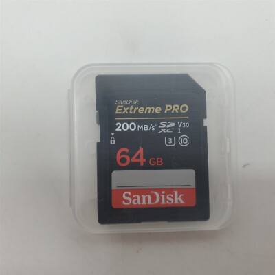 SanDisk 64GB Extreme PRO SDXC UHSI Memory Card C10, U3, V30, 4K UHD, SD Card