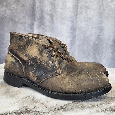 Vinytage Craddock Gray Steel Toe Chukka Boot Men's Size 10 R