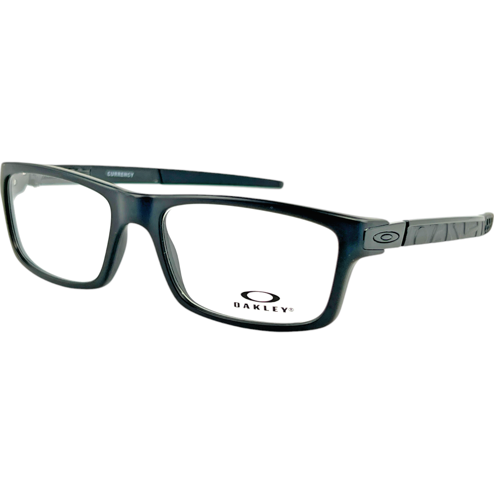 Oakley Currency OX8026-0154 Satin Black Metal Eyeglasses