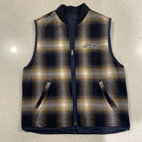 SUPREME Reversible Shadow Plaid Vest See Pics For SUPREME Reversible Shadow Plaid Vest See Pics For