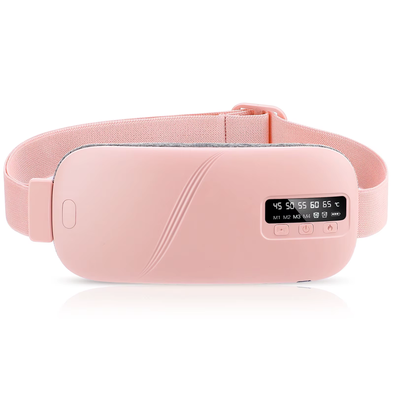 Electric Menstrual Period Massager Heating Massage Pad Belt for Female Waist Abd